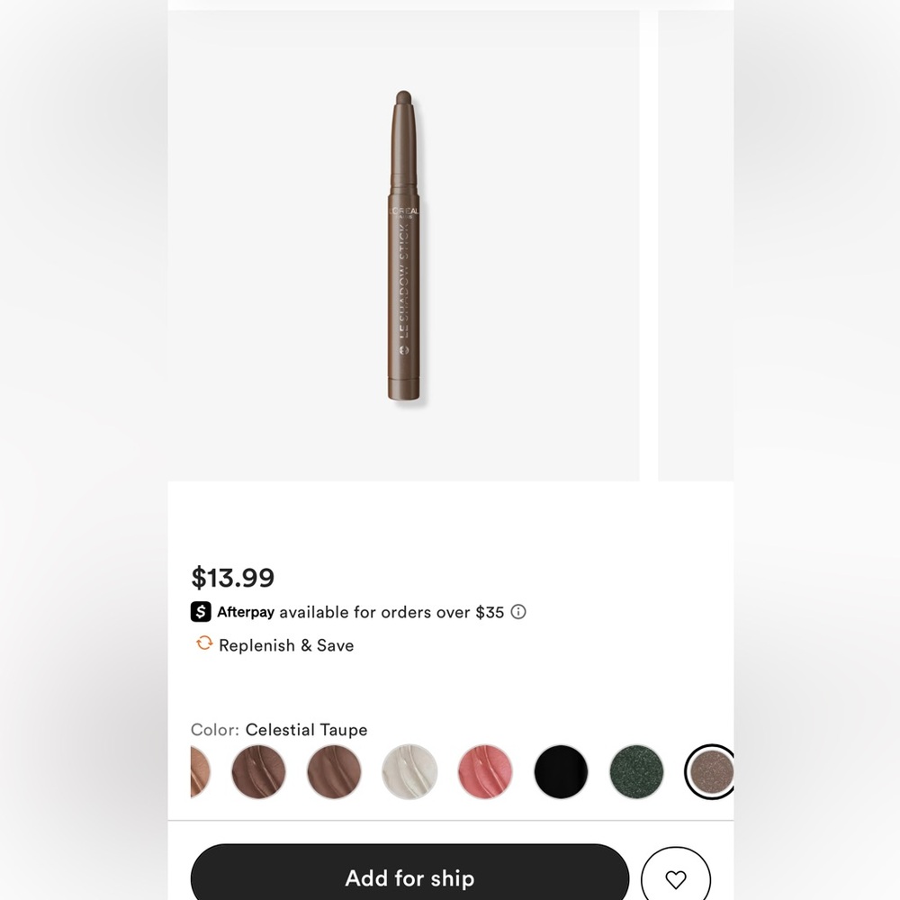 Like New L’oreal Eye Shadow Stick, Celestial Taupe. Used Once, Sanitized.
